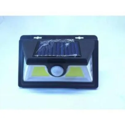 Luminária Solar Parede 52 Leds Sensor Presença E Chave