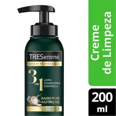 Creme de Limpeza 3 em 1 TRESemmé Baixo Poo + Nutrição Cabelos Norm a Secos 200ml R$4