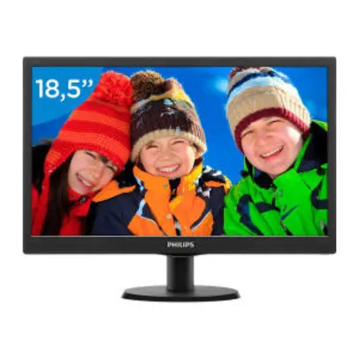 Monitor Philips 18,5" LED HD VGA Widescreen 193V5LSB2 por R$ 323