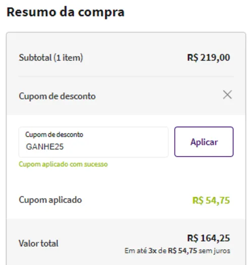 Imagem na descrição da promoção