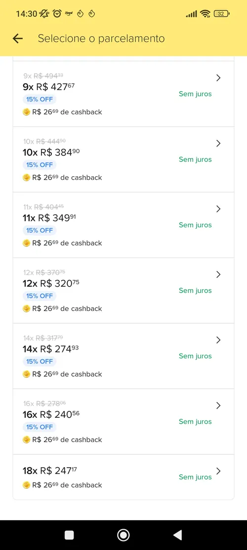 Imagem na descrição da promoção