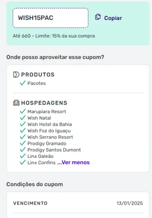 Imagem na descrição da promoção