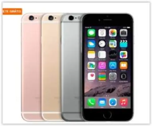 [Peixe Urbano] iPhone 6S Apple 16GB 4G iOS 9 Tela 4.7 3D Touch - Câm. 12MP Proc. Chip A9 Touch ID em até 12x. Frete Grátis!  por R$ 3060