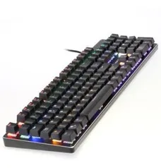 Teclado Mecanico Gamer Rgb Usb Abnt2 Switch Blue - R$159