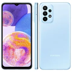 Smartphone Samsung Galaxy A23 Azul 128GB, 4GB RAM, Tela Infinita 6.6", Câmera Traseira Quádrupla, Ba