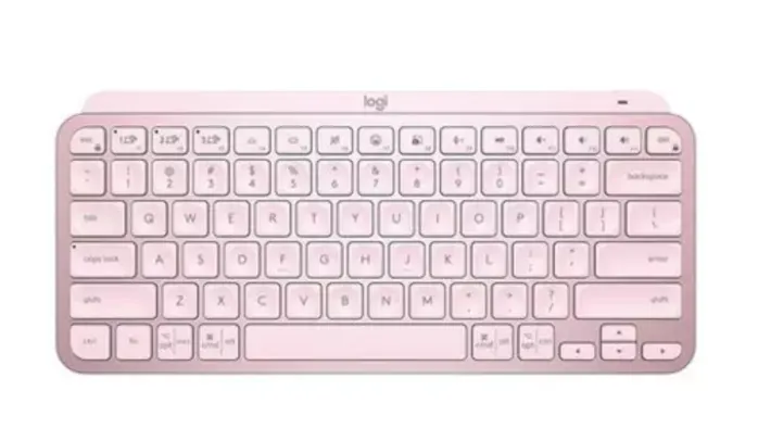 Teclado Sem Fio Logitech Mx Keys Mini - Rosa