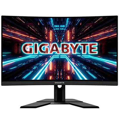 Foto do produto Monitor Gamer Curvo Gigabyte 27" Full HD G27FC A-SA Ajuste de Altura e Inclinação Vesa 1ms, 165Hz,HDMI,DP,USB 2.0