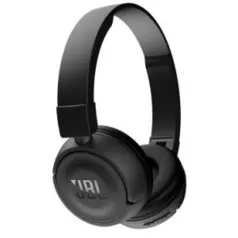 Headphone Bluetooth JBL Com Microfone Embutido e Mecanismo Dobrável, 11 Horas de Duração da Bateria - JBLT450BTBLK