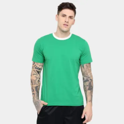 Camiseta Adidas Blank Masculina - Verde e Branco - R$34