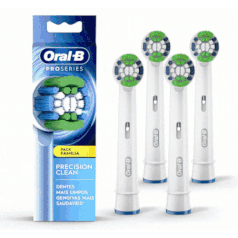[ PRIME | REC ] Oral-B Refis PRO SERIES Advanced Clean 4 Unidades​, para Escova de Dentes Elétrica Oral-B, 100% mais remoção de placa