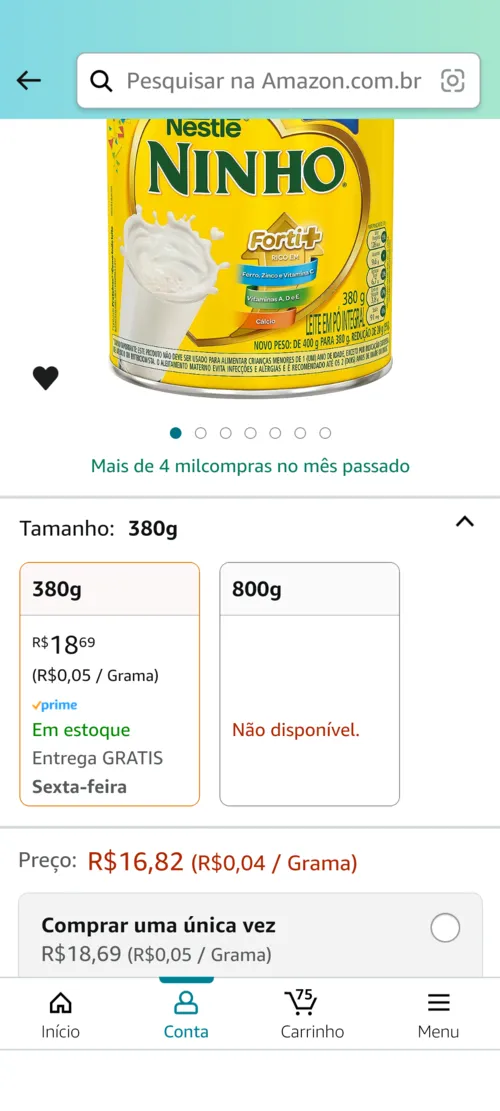 Imagem na descrição da promoção