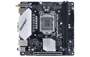 Placa Mãe Biostar Racing Z490T-Silver, Chipset Z490, Intel LGA 1200, Mini-ITX, DDR4, IZ49BIHT-R01-BS