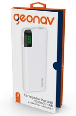 Carregador Portátil 10.000Mah Geonav | R$ 68