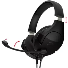 Headset Gamer HyperX Cloud Stinger Core, Som Estereo, Drivers 40mm, Preto, HX-HSCSC2-BK/WW