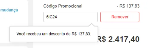 Imagem na descrição da promoção