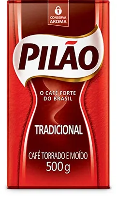 [Rec]Pilão Café Torrado e Moído Tradicional Vácuo 500g