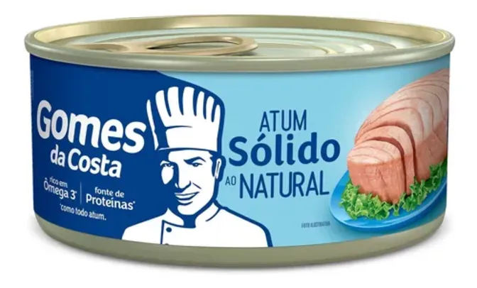 Atum Sólido ao Natural Gomes da Costa Lata 120g