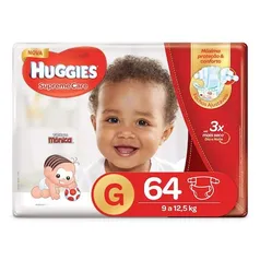 Fralda Huggies Supreme Care Hiper g 64 Unidades