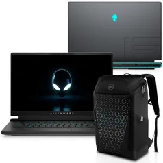 Kit Notebook Dell Alienware M15 R6 i1100-M30PB 15.6 fhd 11ª ger Intel Core i7 16GB 1TB ssd rtx 3070 Win 11 + Mochila