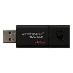 Pen Drive Kingston DataTraveler USB 3.0 32GB - DT100G3/32GB - R$40