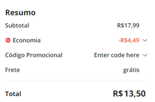 Imagem na descrição da promoção