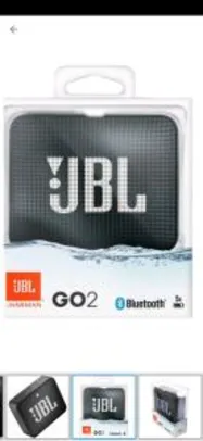 Caixa de Som Bluetooth Portátil à Prova dÁgua - JBL GO 2 3W | R$149