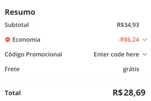 Imagem na descrição da promoção