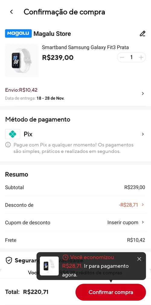 Imagem na descrição da promoção