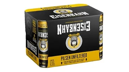 (REGIONAL) Pack de Cerveja Eisenbahn UnfiLTered LT 350ml 12 Unidades