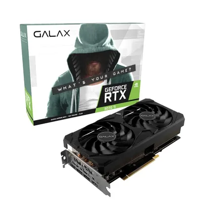 Placa De Vídeo Galax NVIDIA GeForce RTX 3070 TI 1-Click OC 8GB GDDR6X 256 Bits HDMI/DP 37ISM6MD4COC