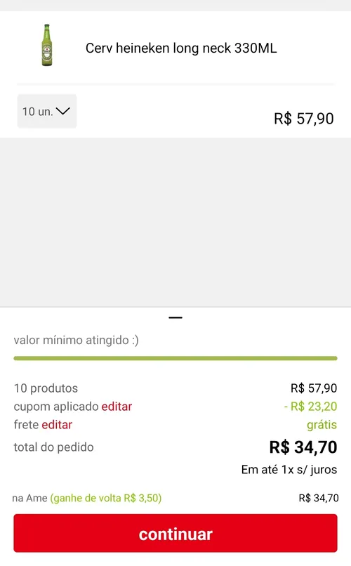 Imagem na descrição da promoção