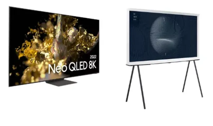 [Combo 2 TVS no EcoTroca] - Samsung Smart TV 55 NeoQLED 8K QN700B + Samsung Smart TV 55" QLED 4K The Serif 55LS01B