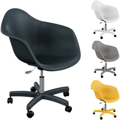 Cadeira Eames com Braço Office Colors Para Escritorio e Recepção