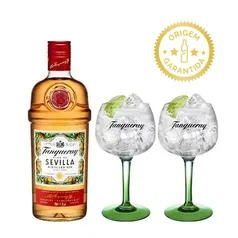 Combo Tanqueray Sevilla 700 ml +  2 Taças Tanqueray Importadas