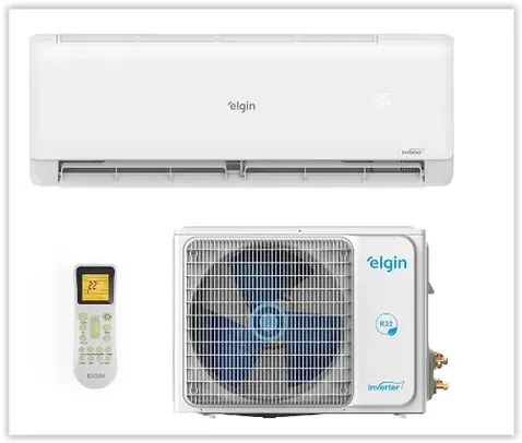 Ar Condicionado Split Hw Eco Inverter II Wifi R-32 Elgin 12000 Btus Frio 220V 45HJFI12C2WB