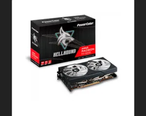 Placa de Vídeo PowerColor Hellhound Radeon RX 6600, 8GB, GDDR6, FSR, Ray Tracing, AXRX 6600 8GBD6-3DHL