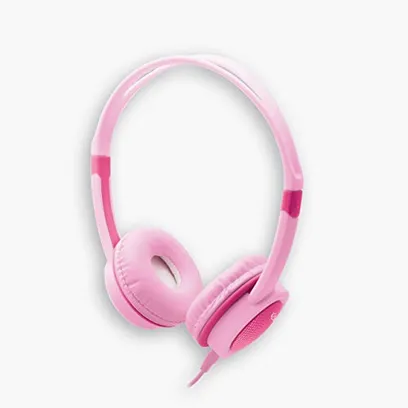 Fone de Ouvido i2GO Headphone Kids I2GO 1,2m Rosa Com Limitador De Volume 85 db - Basic