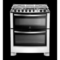 R$125 OFF em fogão duplo forno de piso 5 bocas (76DPB)