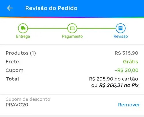 Imagem na descrição da promoção