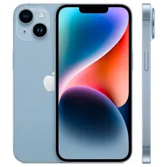 Iphone 14 Plus Apple, 128GB, Câmera Dupla 12MP + Selfie 12MP, Tela de 6.7, Azul - MQ523BR/A