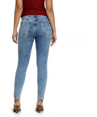 Calça Feminina Jeans Cigarrete Marmorizada - R$ 40