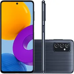 [CC AME] Smartphone Samsung Galaxy M52 5G 128GB 5G Wi-Fi Tela 6.7'' Dual Chip 6GB RAM Câmera Tripla + Selfie 32MP - Preto