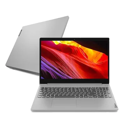 Notebook Lenovo Ideapad 3i Celeron N4020 4GB 128GB SSD Linux HD 15,6" Prata