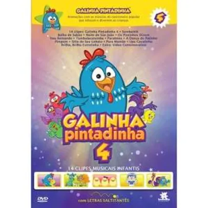 [AMERICANAS] DVD Galinha Pintadinha 4 - R$ 4,90
