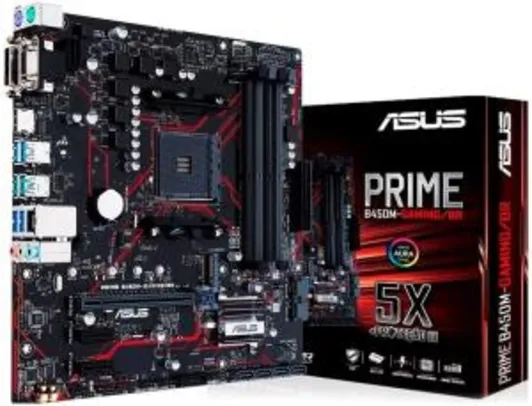 Placa mãe AM4 - Asus B450M Prime Gaming 90MB10H0-C1BAY0 (Micro ATX)