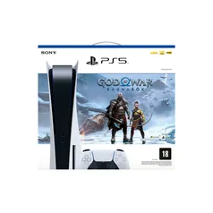 CONSOLE PLAYSTATION 5 (VERSÃO 1200) + GOD OF WAR RAGNAROK (BUNDLE)