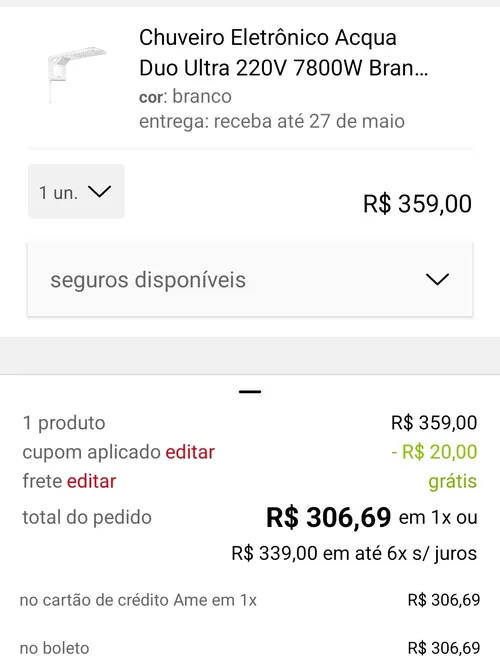 Imagem na descrição da promoção