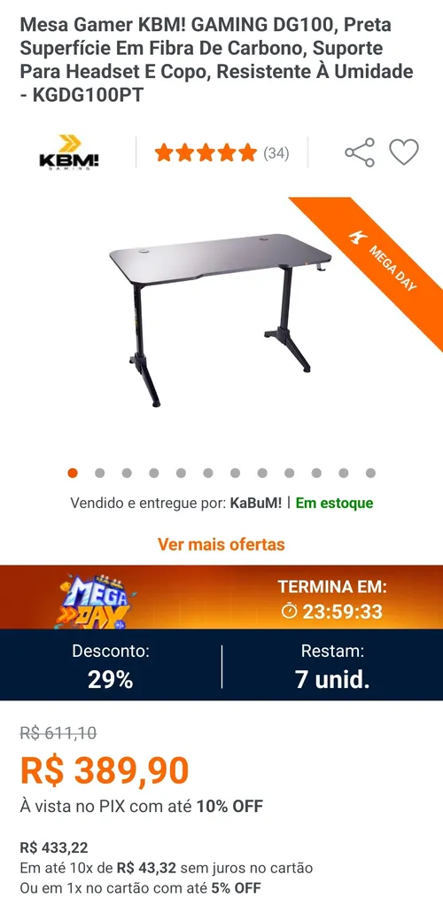 Imagem na descrição da promoção