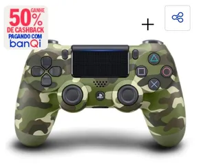 [Banqi R$ 148/APP] Controle sem Fio DualShock 4 Sony PS4 - Camuflado