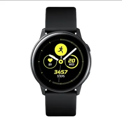 Smartwatch Samsung Galaxy Watch Active 40mm Preto com Tela Super Amoled 